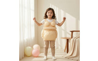 Costume with Stuffed Belly Halter-Style Padded Cosplay Suit Soft for Stage Play