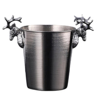 Hammered Stainless Steel Ice Pail 2 L Stainless Steel Ice Pail Tapered Shape