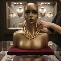 Female Display Bust Realistic Skin Tone Female Mannequin Head Smooth Finish for Hair Stylists