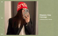 Knit Winter Hat, Double Layer, Warm Soft