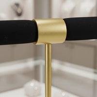 Steel Cross Shape Fingerwear Holder Stable Base Velvet Fingerwear Stand for Dressing Table