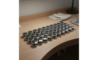 Round Jewel Display Box Compact and Portable Acrylic Bead Container Long-Lasting