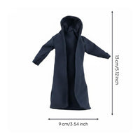 1/12 Scale Hooded Coat Handmade Miniature Posable Windbreaker for Toy Collection