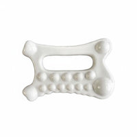 Ceramic Gua Sha Tool Contoured Ceramic Gua Sha White