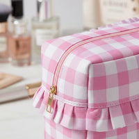 4 Pieces Travel Cosmetic Bag Set Lightweight Striped Cosmetic Pouch