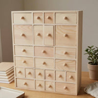 Wooden Drawer Organizer Multiple Drawers Wood Desktop Organizer Rectangular Small Drawer Storage Box