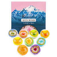9 Pieces Ocean Mineral Bath Gift Set Crystal Bath Handmade for Spa, Women