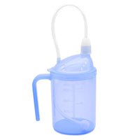 Nursing Cup with Straw Leak Resistant Convalescent Cup with Handle Graduated for Women