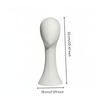 Shoulder Design Pinnable Mannequin Head Stable Base Hat Display Stand Long-Lasting for Cosplayers, Retailers, Retail Shop, Boutique