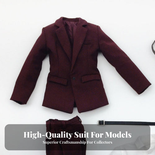 1/6 Scale Suit Set Lifelike Appearance 1/6 Scale Male Suit Authentic Design