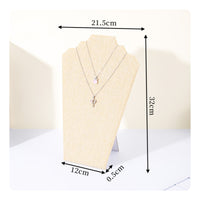 Necklace Holder Stand Rear Support No Assembly Required Velvet Jewelry Board