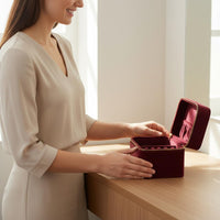 Jade Bangle Case Scratch Protection Velvet Bangle Box Organized Compartments
