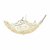 Metal Wire Fruit Bowl Easy to Golden Finish Wire Decorative Bowl Space Saving Household Decor for Living Room