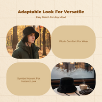 Wide Brim Winter Hat Unisex Slouch Soft Lined Snug for Ice