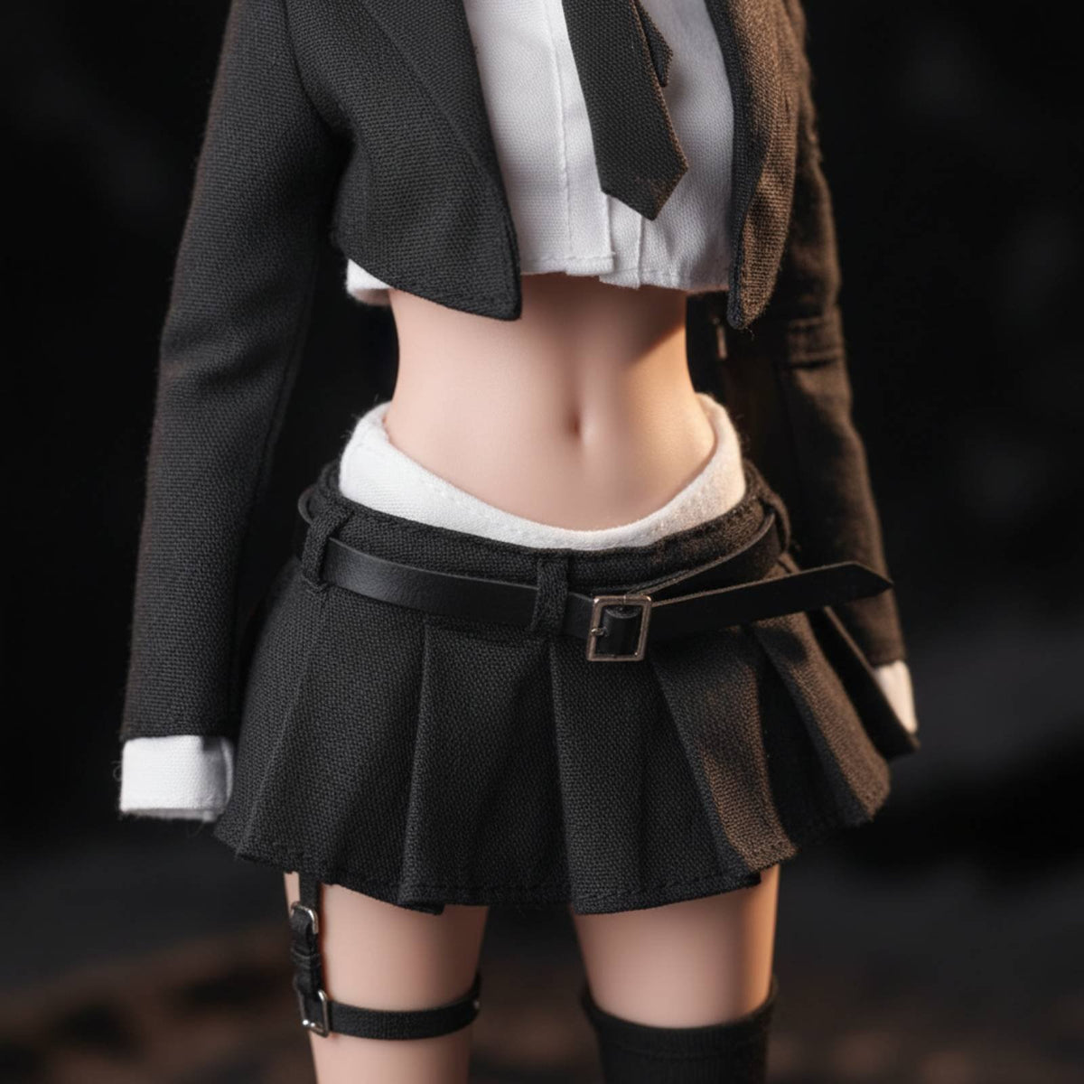 1/6 Suit Skirt Set Cloth Material 1/6 Blazer and Skirt Set Realistic Look