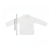 1/6 Doll Shirt Button-upward/6 Scale Doll Clothes Cloth Material 12 Inch Action Figure Clothes