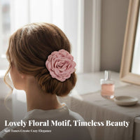 Floral Flower Hair Grip French Design Floral Hair Grip Large Flower Jaw Grip Elegant Design Statement Piece for Women