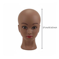 PVC Mannequin Head Safe and Bald Mannequin Head Stable Base for Salon
