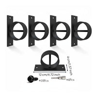 5 Pieces Rope Railing Bracket Rustproof Cross Screw Rope Clip Weatherproof