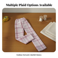 Jointed Doll Pants Design Unisex Doll Trousers BJD Plaid Pants