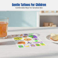Fluorescent Kids Stickers, Halloween Pumpkin, Cartoon Face