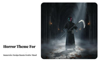 8 Pieces Grim Reaper Robe Set Hooded Design Grim Reaper Costume Set for Adults