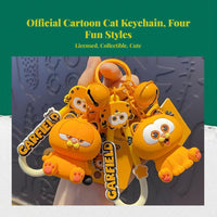 Orange Tabby Keychain, Cartoon Animal Bag & Car Charm