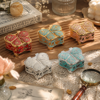 Butterfly Jewelry Box Zinc Alloy Keepsake Case Decorative
