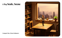 2 Pieces Miniature Couple Figurine Collectible 1:64 Scale model:64 Scale People Model DIY Scene Miniature Character Model