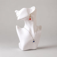 3 Pieces Necklace Bust Stand Sturdy Jewelry Mannequin Bust for Countertop