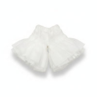 Ruffle Trim Layered Translucent Bloomer Skirt Skort