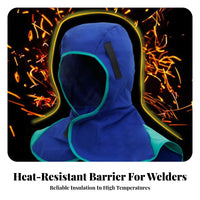 Long-Lasting Material Retardant Metalwork Hood Adjustable Fit Metalwork Hood Breathable for Welders, Industrial Workers