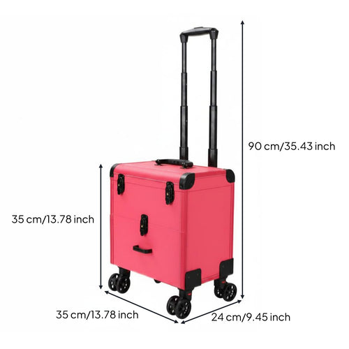 Makeup Train Container Multi-Tier Rolling Makeup Container Wear-Resistant