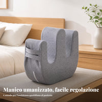 Repositioning Cushion Zipper Cover U-Shaped Bed Cushion Gray