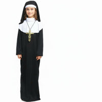 Girls Religious Habit Complete Set Girl's Catholic Sister Robe Long-Sleeved