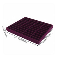 40 Compartment Jewelry Tray Easy to Reach Accessory Storage Stackable Design