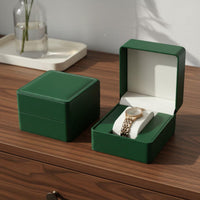 Single Watch Box Removable Pillow Square Watch Gift Box Wristwatch Storage Holder Contrast Stitching Easy to Clean for Gifting