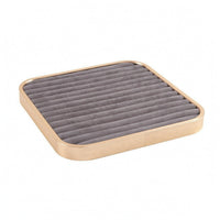Square Jewelry Display Tray Rounded Corners Storage Polished Metal Rim