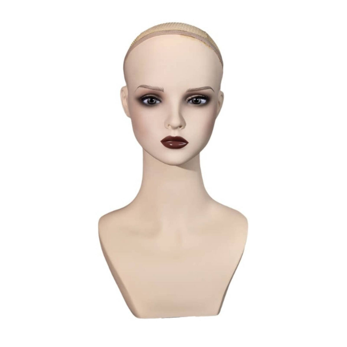 PVC Hairpiece Display Head Long-Lasting Jewelry Display Head Easy to Clean