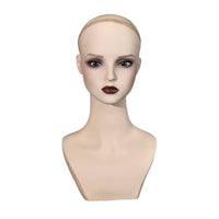PVC Hairpiece Display Head Long-Lasting Jewelry Display Head Easy to Clean