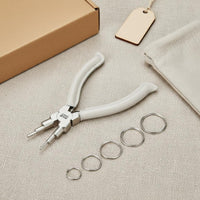 6-Step Jewelry Pliers DIY 6 Step Pliers Comfortable Handle Hand Tool for Craft Room