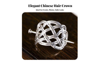 Traditional Chinese Hair Crown Gender-Neutral Design Ancient Chinese Hair Crown Fighter Cosplay Headwear High Quality Alloy