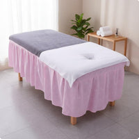 Massage Table Sheet Face Hole Soft Spa Accessory Machine Washable
