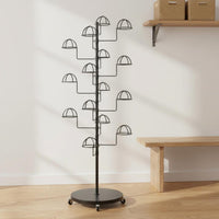 Floor Standing Hat Stand Rust-Resistant Multi-Tier Hat Display Stand Hairpiece Display Stand Strong Load-Bearing for Boutique