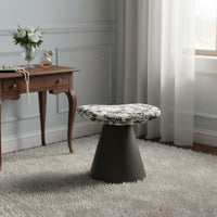 Swivel Vanity Stool Space-Saving Upholstered Dressing Stool Sturdy Construction
