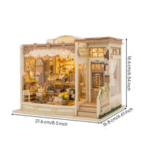 Miniature Jewelry Shop Detailed Miniature House with Light Decorative Toy for Desk