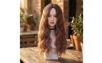 Voluminous Curls Layered Wavy Hairpiece No Bangs Long Wavy Hairpiece Natural Looking Hairpiece Tousled Ends