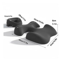 2 Pieces Memory Foam Pillow Set Cushioned Face Pillow Pressure Relief
