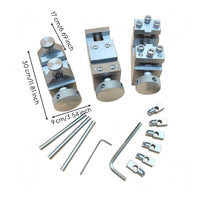 3 Pieces Metal Timepiece Strap Tool Set Knurled Knobs Watch Bracelet Link Remover Set Compact