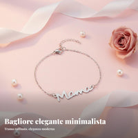 Mama Letter Bracelet Stainless Steel Mama Word Bracelet Light Luxury for Mothers